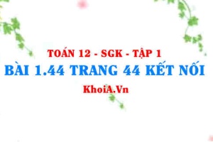Bài 1.44 trang 44 Toán 12 tập 1 Kết nối tri thức